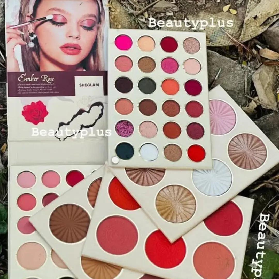 Professional All-in-One High Coverage Makeup Kit – Eyeshadow, Blush, Face Powder & Highlighter Palette (Multicolor)