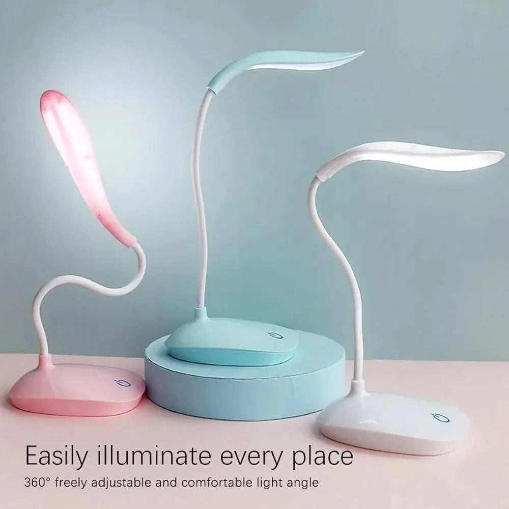 Rechargeable Touch Control LED Desk Lamp – 3 Brightness Levels, Adjustable Reading & Study Table Light