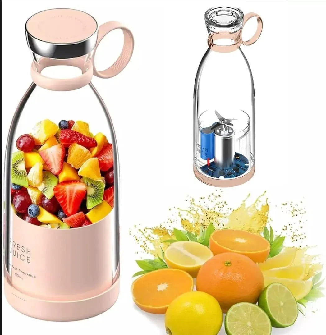 Portable Fresh Juice Blender – USB Rechargeable Mini Smoothie & Juice Maker Bottle