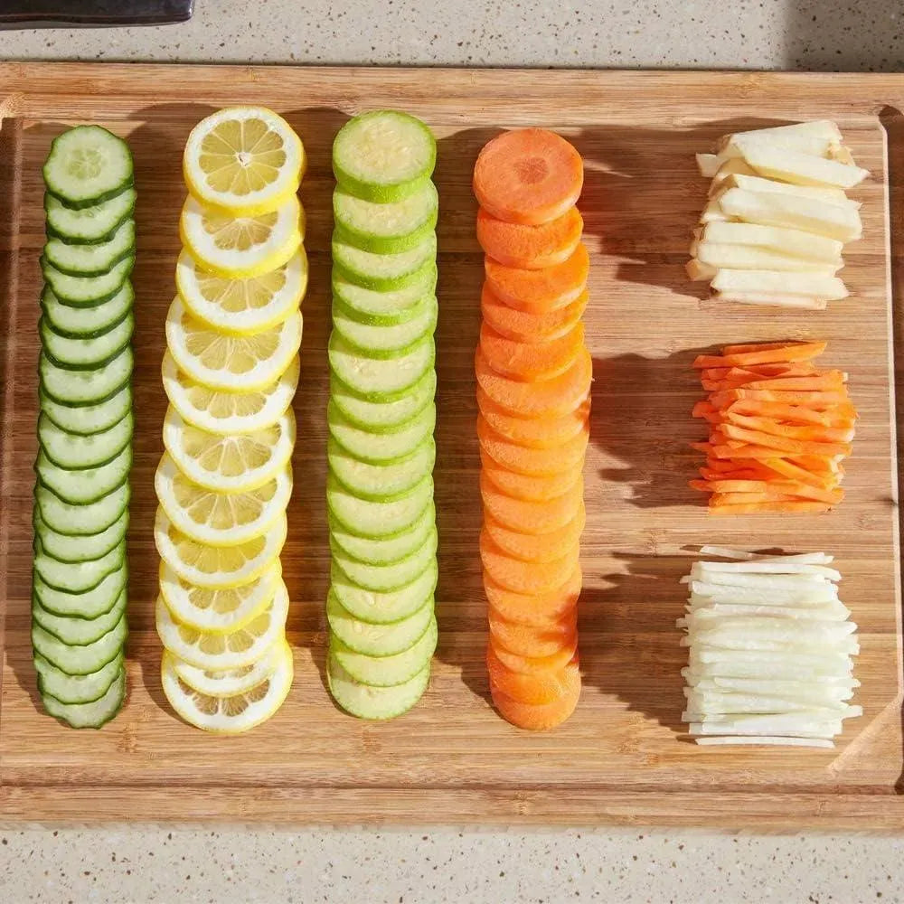 Multifunction Vegetable & Fruit Slicer – Manual Mandoline Cutter with Storage Container