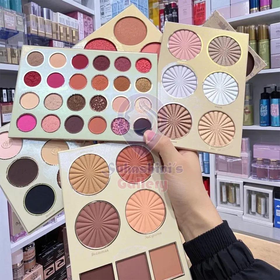 Professional All-in-One High Coverage Makeup Kit – Eyeshadow, Blush, Face Powder & Highlighter Palette (Multicolor)