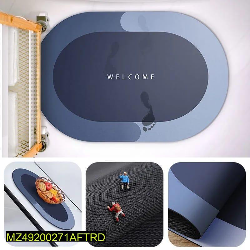 Super Absorbent Quick Dry Bathroom Floor Mat | Non-Slip Water Absorbing Rug